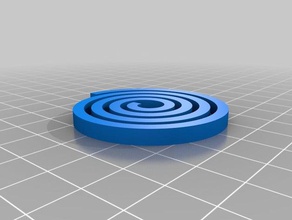 meine angepasste Spirale Bett-Prüfung auf dem Niveau a2 3d drucken tests 3d print model - Mito3D