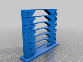 la temperatura de torre anycubic pla negro 3d impresión pruebas personalizado 3d print model - Mito3D