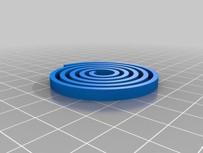 my customized spiral bed level test a3 3d printing tests 3d print model - Mito3D