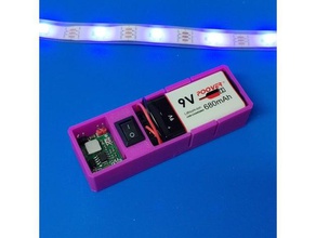 pooverbox la electrónica De 9 voltios Batería de 9v bateador cuadro fuente alimentación 3d print model - Mito3D