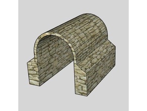 Roma beşik tonoz binalar yapılar kasa 3d print model - Mito3D
