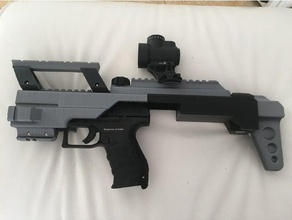 micro pdw de airsoft conversão esporte ao ar livre carabina pistola tampa 3d print model - Mito3D