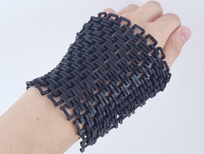 3d printed chainmail fashion costume fabric textile 3d print model - Mito3D