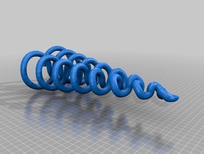 8 helix spiral-lahn di zruck genie&szlig sterben fahrt math Kunst 3d print model - Mito3D