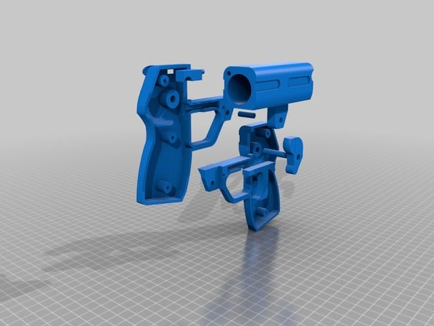 pepper handgun customizable other self defense 3D print model - Mito3D