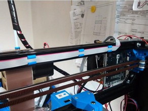 8p düz kablo klipsi 2020 3 d yazıcı parçaları 3d print model - Mito3D