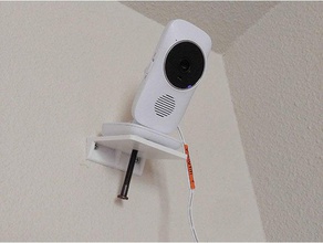 baby monitor mount motorola household camera wall 3d print model - Mito3D