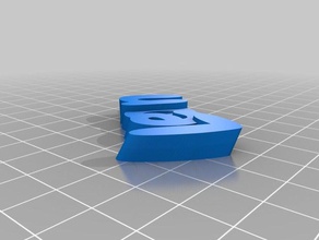 mi personalizados iamburnys v2text -leon mando llaveros 3d print model - Mito3D