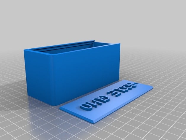 boite socle gu10 les conteneurs personnalisé 3D print model - Mito3D