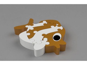los peces rompecabezas puzzles la educación juguete educativo niños el aprendizaje 3d print model - Mito3D