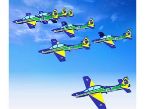 brazilian air demonstration squadron eda a29 diy aviation briefing embraer fab military pilot 3d print model - Mito3D