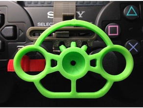playstation 3 controller mini roue jeux 3d print model - Mito3D