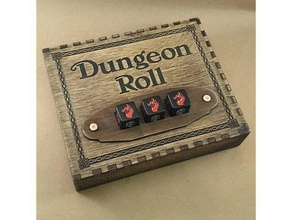 dungeon roll lasercut organizzatore giocattolo gioco accessori da tavolo boardgames inserti caso dadi vassoio dungeonroll 3d print model - Mito3D