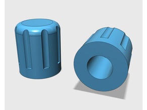 furo redondo potenciômetro botão de remix diy 3d print model - Mito3D