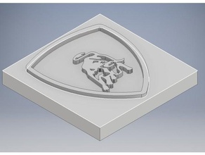 il logo lamborghini solo toro automotive proiettile auto 3d print model - Mito3D