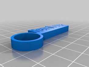 a minha pulseira de identificação personalizada bar chaveiros 3d print model - Mito3D