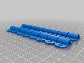 mtos grate fence 45 mm screw clamp 16 pcs parts 3d print model - Mito3D
