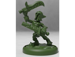 goblin gladiator toy game accessories dd dnd dungeons dragons miniature miniatures roleplaying tabletop wargame 3d print model - Mito3D