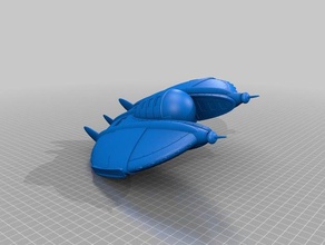 fallout 3 spaceship vehicles bethesda comic book ufo 3d print model - Mito3D