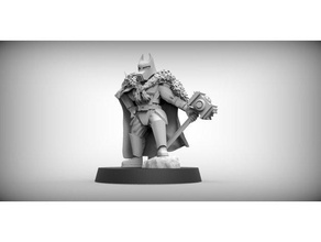 signore cani da guardia 28mm resin models alien character commander cool figure hero imperial officer soldier tabletop wargaming warrior wolf 3d print model - Mito3D