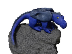 modeling clay dragon 3d scan creatures decor decoration dragons fantasy 3d print model - Mito3D