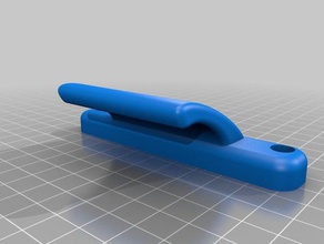 doccia maniglia labbro bagno 3d print model - Mito3D