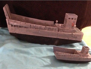 İkinci Dünya Savaşı lcm araç ordu tekne d-day çıkarma gemisi lego askeri wargaming worldwar 3d print model - Mito3D