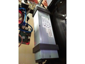hp dsp-600 psu mount 2020 extrusion frame 3d printer parts dps-600 dps-600pb 3d print model - Mito3D