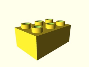 duplo tijolo generatorcustomizer construção brinquedos lego 3d print model - Mito3D