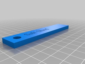 meine angepasste name-tag keychai Salz Schuppen Schlüsselanhänger 3d print model - Mito3D
