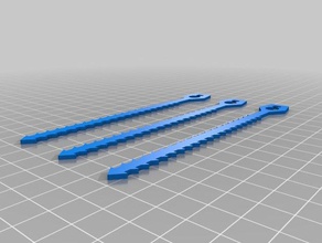 braçadeira do cabo reutilizável organização anycubic i3 mega gestão de cabos flexível tinkercad tpu filamento 3d print model - Mito3D