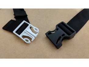 male push buckle sport outdoors clip strap 3d print model - Mito3D
