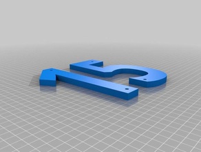 15 3d printing 15mm home house number numbers red 3d print model - Mito3D