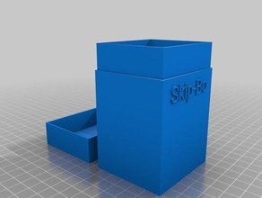 skip-bo caixa jogos personalizado 3d print model - Mito3D