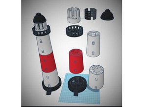 faro arredamento beacon majakka 3d print model - Mito3D