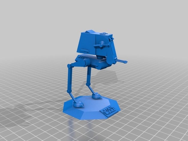 at-st low-poly Fahrzeuge 3D print model - Mito3D