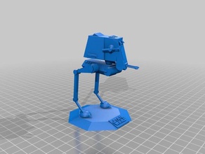 at-st low poly vehicles 3d print model - Mito3D
