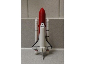miniatura de la lanzadera espacio vehículos cohete 3d print model - Mito3D
