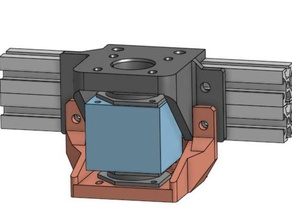 anet am8 horizontalen Gürtel remix dual-Dämpfer-Doppel-Dämpfer 3d Drucker Teile a8 mount 3d print model - Mito3D
