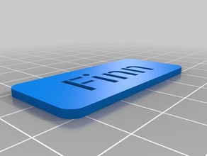finn des signes les logos personnalisé 3d print model - Mito3D