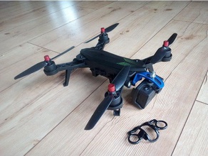 mjx bugs 6 action cam front mount rc vehicles qaudrocopter 3d print model - Mito3D