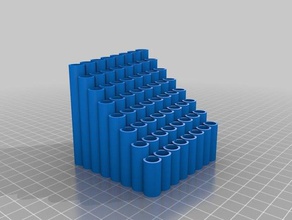 8x8 customized pencil holder organization 3d print model - Mito3D