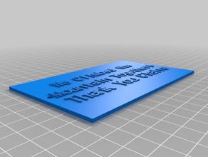 claire plaque - Organisation angepasst 3d print model - Mito3D