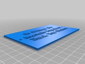 claire Plakette 2 - Organisation angepasst 3d print model - Mito3D