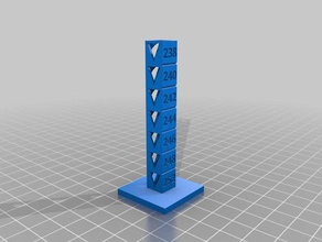 petg temp torre 3d impressão testes personalizado 3d print model - Mito3D