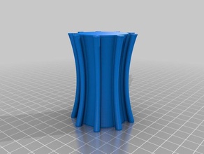 another bumpy vase containers flower pill container spiral stackable storage tool twisted vases mode 3d print model - Mito3D