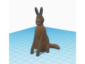 burro de shrek 3d impressão 3d print model - Mito3D
