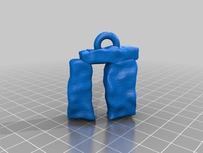 stonehenge keychains 3d print model - Mito3D