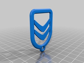 citroen Schlüsselanhänger automotive 3d print model - Mito3D
