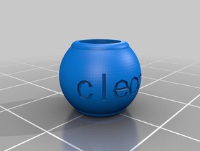cleo jewelry customized 3d print model - Mito3D